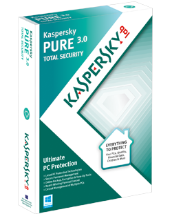 Kaspersky PURE 3.0 3Pcs, 1 Year