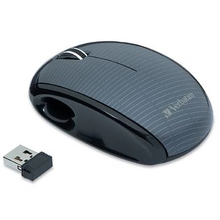 Verbatim Nano Wireless Notebook Laser Mouse - Mercury (Graphite)