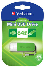 Verbatim USB2.0 Store 'n' Go Mini USB Drive 64GB Green