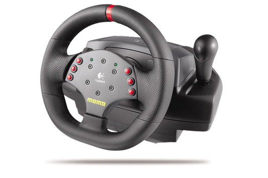 Buy Logitech MOMO Racing Force Feedback Wheel from Vmart in Pakistan