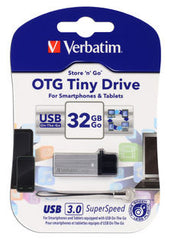 Verbatim Store'n'Go OTG USB 3.0 Drive 8GB Tiny