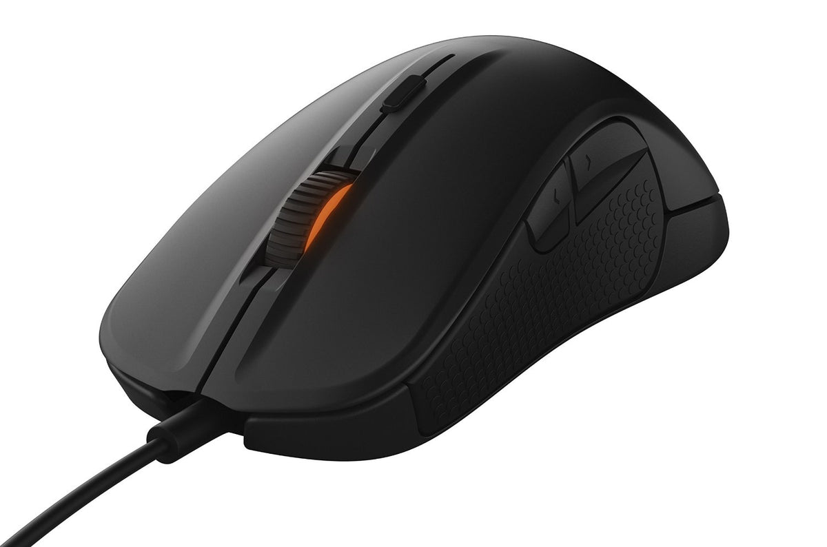 SteelSeries Rival 300 Optical Gaming Mouse (Black) + SteelSeries QCK Mouse Pad