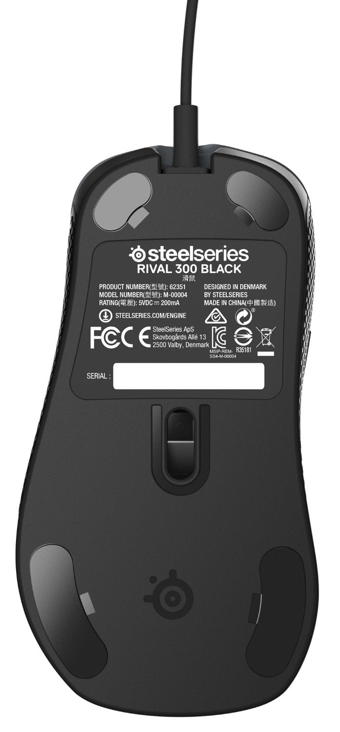 SteelSeries Rival 300 Optical Gaming Mouse (Black)