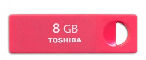 Toshiba TransMemory Mini Enshu 8GB USB Drive (Pink)