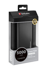 Verbatim Portable USB Power Pack Charger 5000 mAh - Charcoal