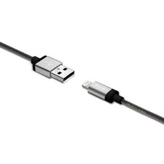 Verbatim Metallic Charge & Sync Lightning Cable (Apple Certified) - Silver