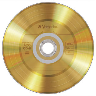 Verbatim 52X Digital Gold Vinyl CD-R Spindle/50