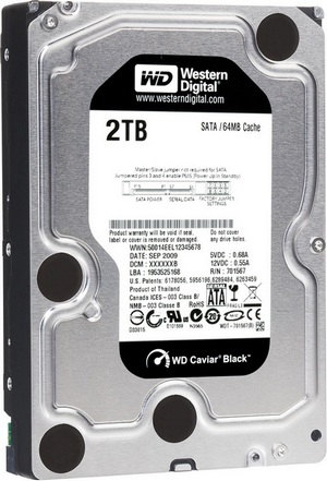 Buy Western Digital Caviar Black 2TB (64MB Cache, 7200RPM, SATA - 6GB/s) from Vmart in Pakistan