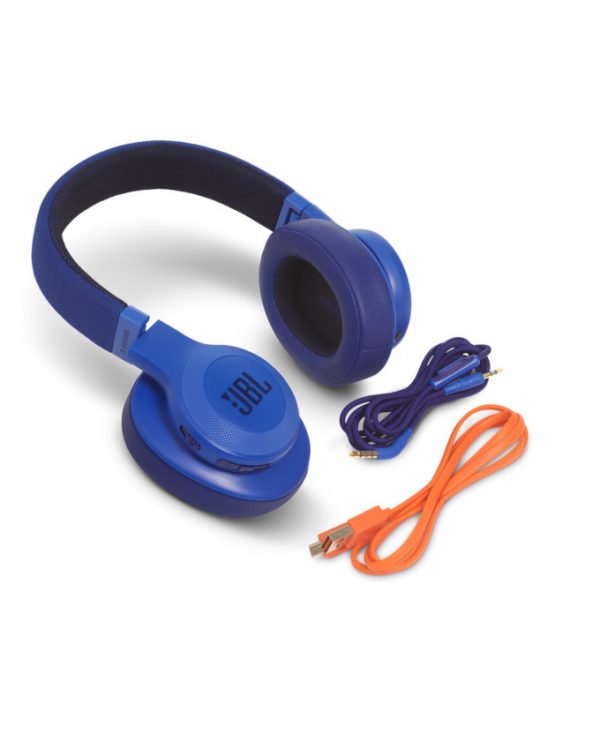 JBL E55BT Wireless Bluetooth On-ear Headphones - Blue