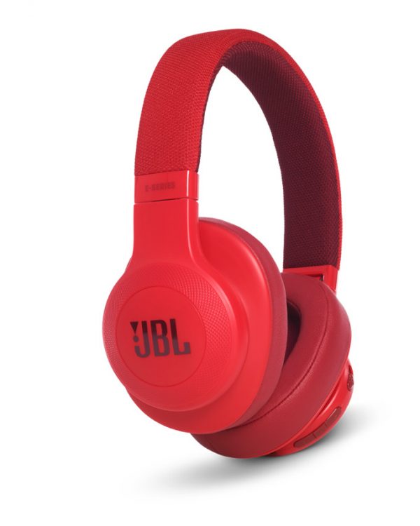 JBL E55BT Wireless Bluetooth On-ear Headphones - Red