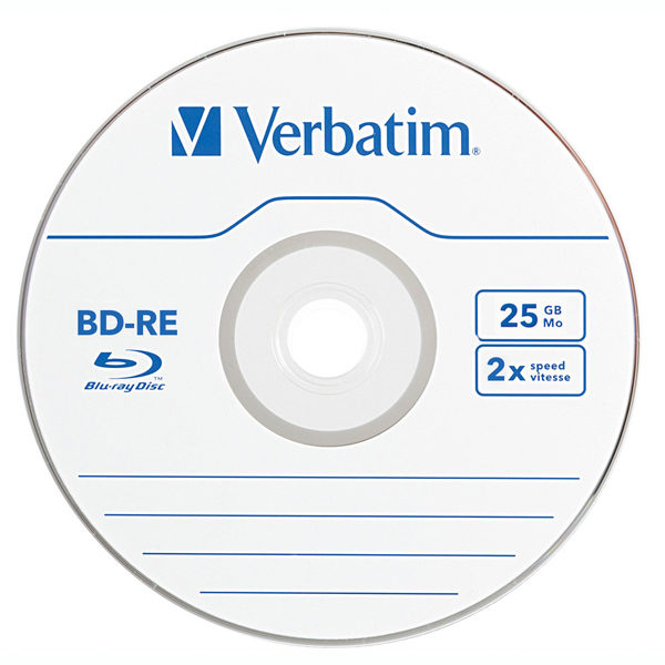 Verbatim Blu-Ray Rewritable 25GB 1pk