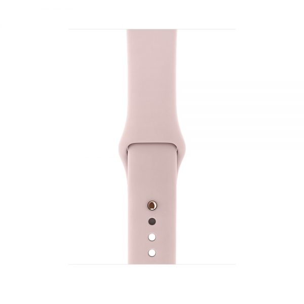 Apple Watch Series 3 38mm Gold Aluminum Case with Pink Sand Sport Case - GPS