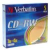 Verbatim CD-RW 4X Color 5pk