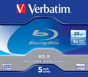 Verbatim Blu-Ray Recordable 25GB 5pk