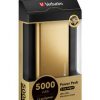Verbatim Portable USB Power Pack Charger 5000 mAh - Gold