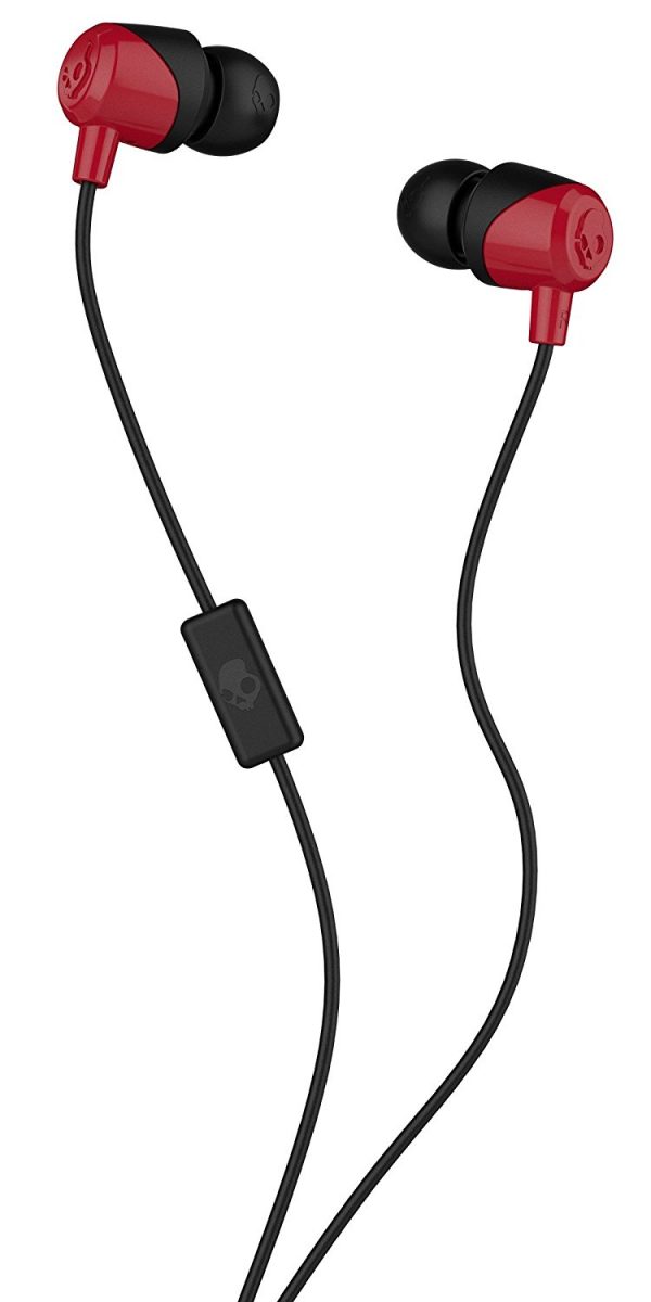SkullCandy Jib In-Ear Headphones with Mic - Red/Black