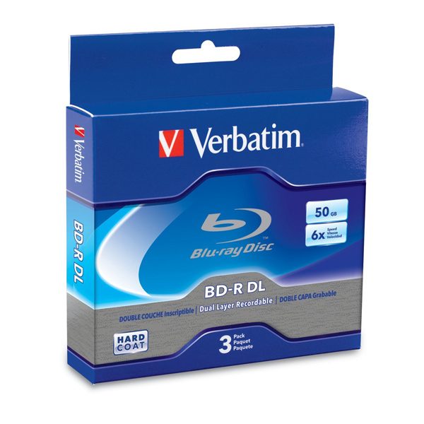 Verbatim Blu-Ray Double Layer 50GB 3pk
