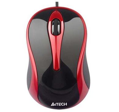 A4Tech Optical Mouse N-350 (Black/Red)