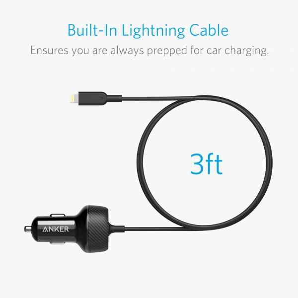 Anker PowerDrive 2 Elite with Lightning Connector