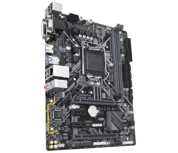 Gigabyte B360M HD3 Intel B360 Ultra Durable Motherboard