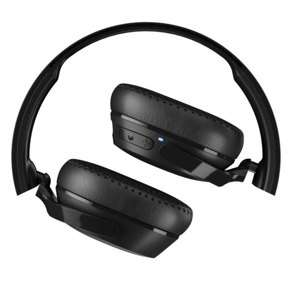 Skullcandy Riff On-Ear Wireless Headphones with Mic - Black/Black