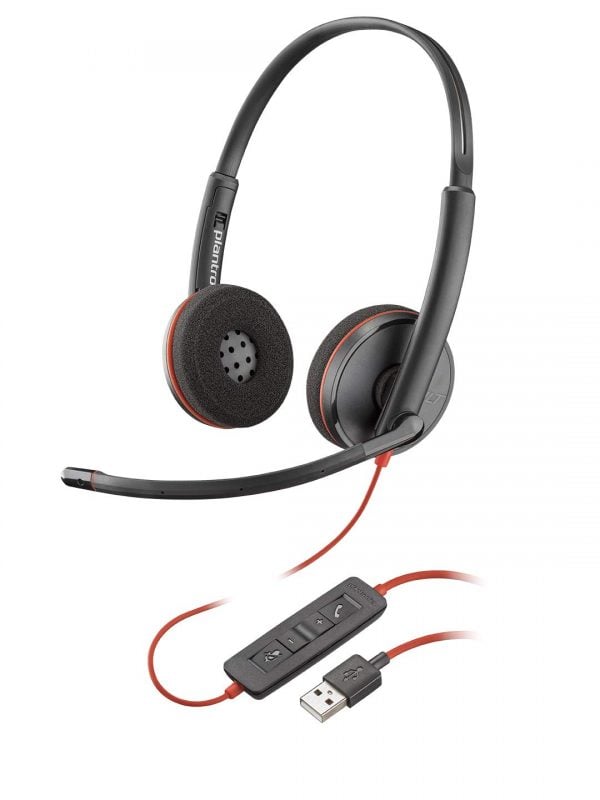 Plantronics Blackwire C3220 Corded UC USB Headset