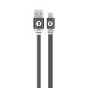Space Micro-USB to USB 200cm Noodle Cable - Black