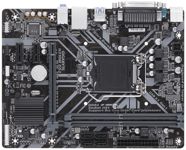 Gigabyte H310M DS2 Intel H310 Ultra Durable Motherboard