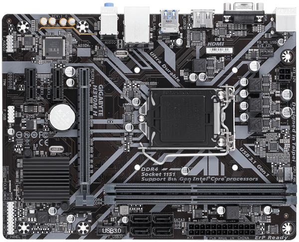 Gigabyte H310M H Intel H310 Ultra Durable Motherboard