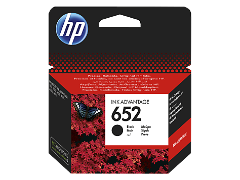HP 652 Black Original Ink Advantage Cartridge