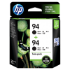 HP Ink CC622AA 94 Twin Pack Black