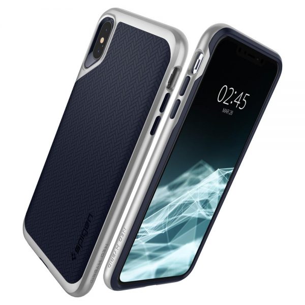 Spigen iPhone XS Max Case Neo Hybrid - Satin Silver