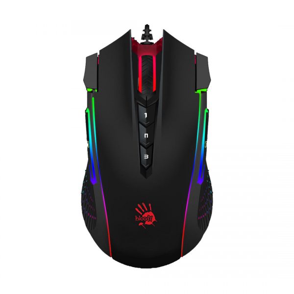 A4tech Bloody J90 2-Fire RGB Animation Gaming Mouse - Black
