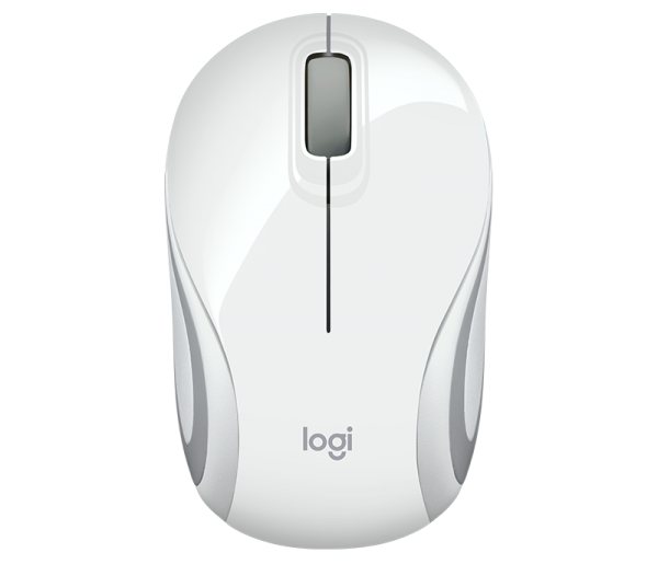 Logitech M187 Wireless Mini Mouse - White