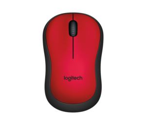 Logitech M221 Silent Wireless Mouse - Red