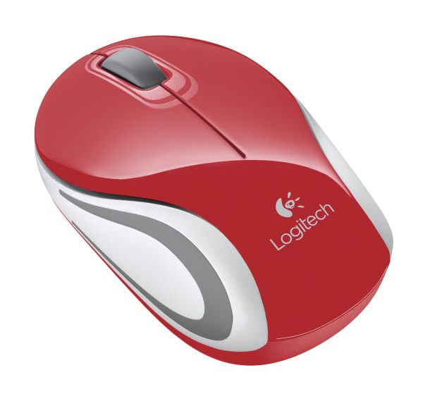 Logitech Wireless Mini Mouse M187 - Red