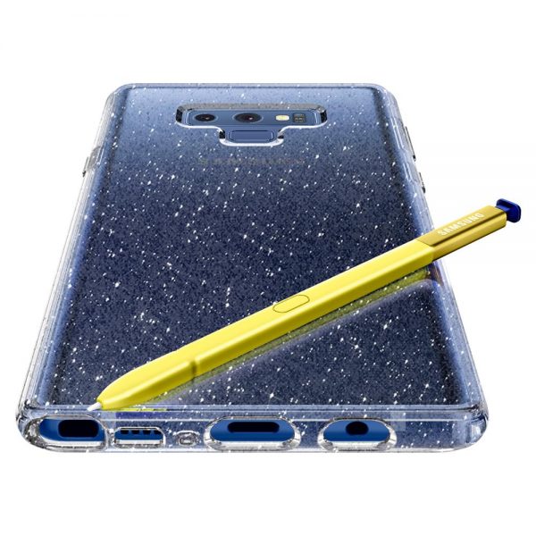Spigen Samsung Galaxy Note 9 Case Liquid Crystal Glitter - Crystal Quartz