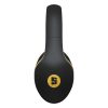 Space Rockstar Premier Inline Mic/Vol Wired Headphones - Black
