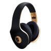 Space Rockstar Premier Inline Mic/Vol Wired Headphones - Black