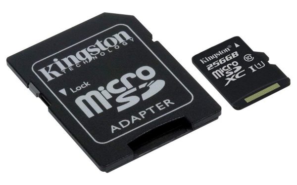 Kingston SDCS Canvas Select Class10 microSD Memory Card - 256GB