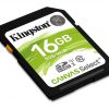 Kingston SDS Canvas Select Class10 UHS-I Memory Card - 16GB