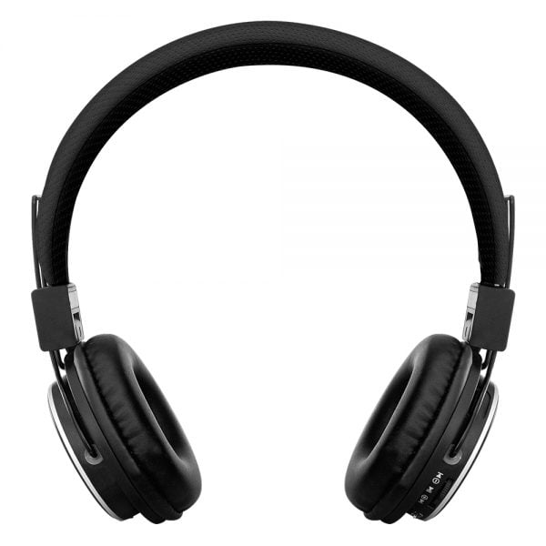 Space SOLO Plus Wireless with Mic On Ear Headphones - Black