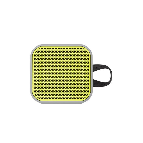 SkullCandy Barricade Mini Bluetooth Wireless Portable Speaker - Gray/Hot Lime