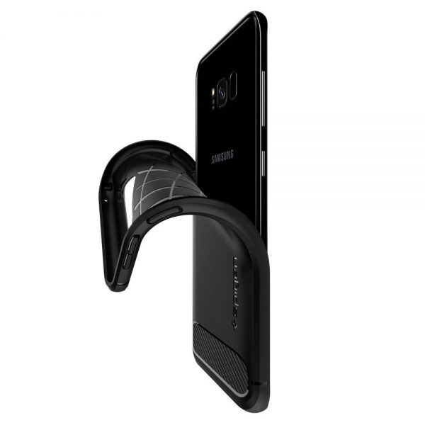 Spigen Samsung Galaxy S8 Plus Case Rugged Armor - Black