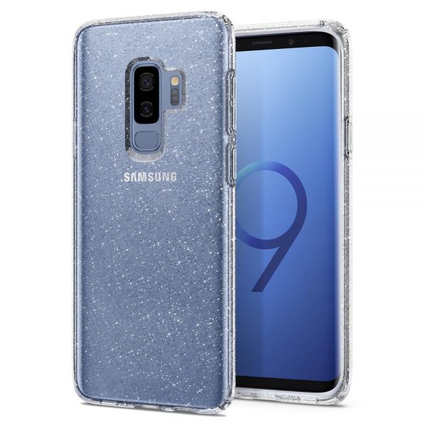 Spigen Samsung Galaxy S9 Plus Case Liquid Crystal Glitter - Crystal Quartz
