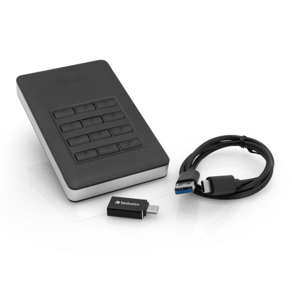 Verbatim Store 'n' Go Secure Portable Hard Disk Drive with Keypad Access