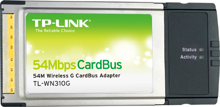 TP-Link TL-WN310G 54Mbps Wireless Cardbus Adapter
