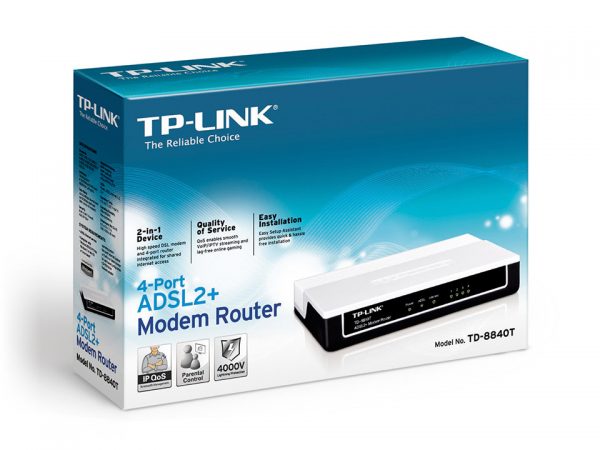 TP-Link TD-8840T ADSL2+ Modem Router