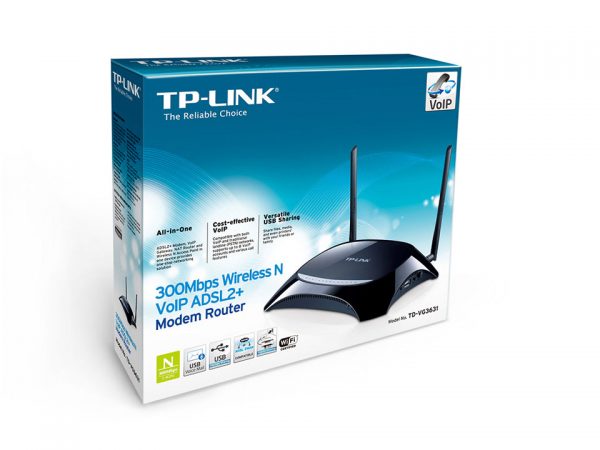 TP-Link TD-VG3631 300Mbps Wireless N VoIP ADSL2+ Modem Router