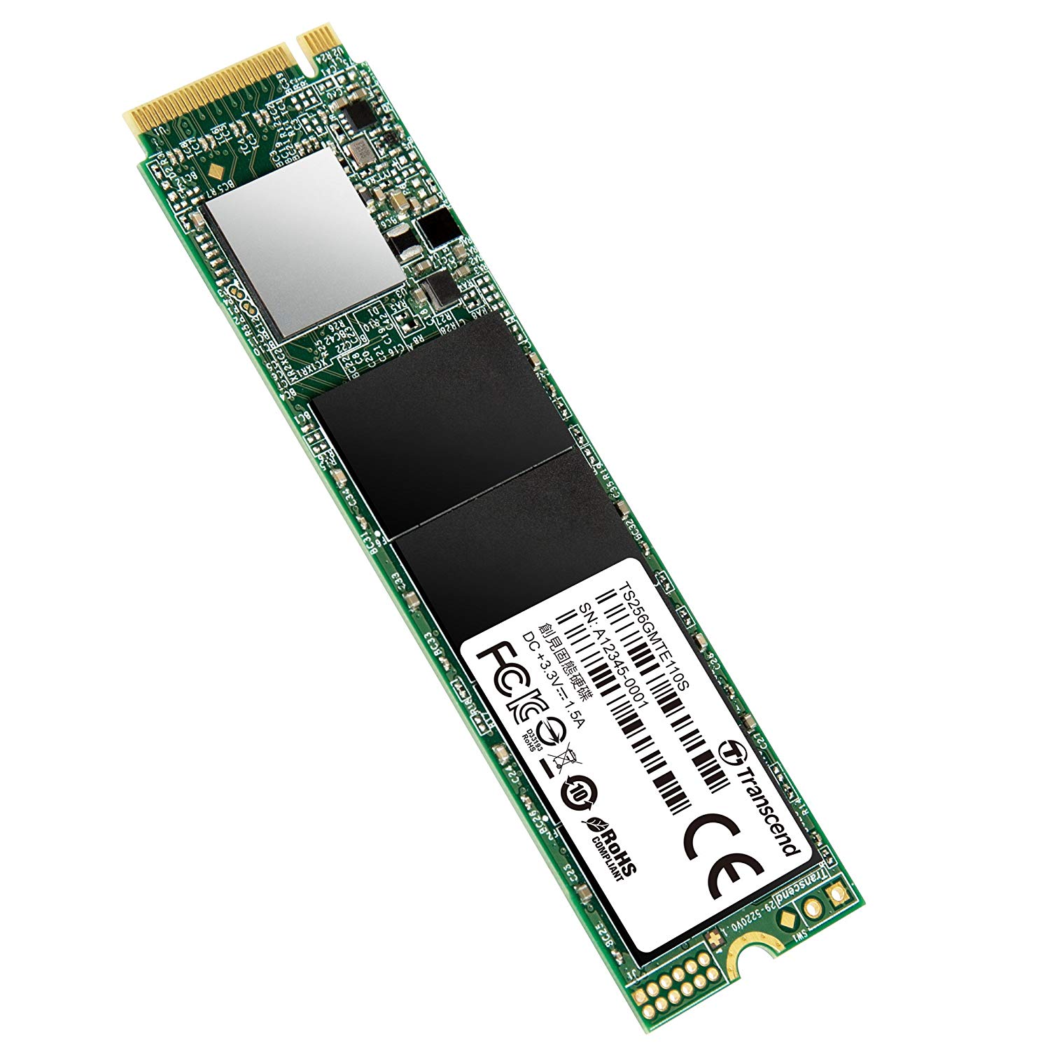 Transcend M.2 PCIe 110S Solid State Drive - 256GB Price in Pakistan